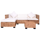 sofasæt 14 dele naturlig rattan