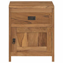sengebord 40x30x50 cm massivt teaktræ