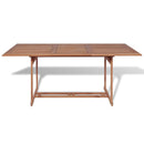 havebord 180x90x75 cm massivt teaktræ
