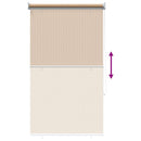 Udendørs rullegardin 105 (B) x 140 (H) cm beige