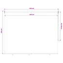 udendørs rullegardin 145 (B) x 140 (H) cm beige