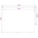 udendørs rullegardin 165 (B) x 140 (H) cm beige