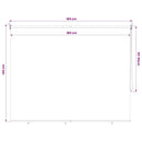 udendørs rullegardin 185 (B) x 140 (H) cm beige