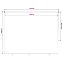 udendørs rullegardin 205 (B) x 140 (H) cm beige
