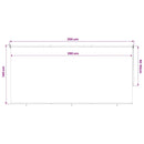 udendørs rullegardin 355 (B) x 140 (H) cm beige
