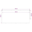 udendørs rullegardin 405 (B) x 140 (H) cm beige