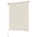 udendørs rullegardin 105 (B) x 140 (H) cm cremefarvet
