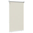 udendørs rullegardin 105 (B) x 140 (H) cm cremefarvet