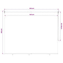 udendørs rullegardin 165 (B) x 140 (H) cm cremefarvet