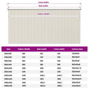 udendørs rullegardin 305 (B) x 140 (H) cm cremefarvet