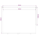 udendørs rullegardin 125 (B) x 230 (H) cm cremefarvet
