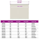 udendørs rullegardin 165 (B) x 230 (H) cm cremefarvet