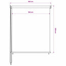 udendørs rullegardin 165 (B) x 230 (H) cm cremefarvet