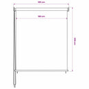 udendørs rullegardin 185 (B) x 230 (H) cm cremefarvet
