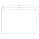 udendørs rullegardin 225 (B) x 230 (H) cm cremefarvet