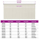 udendørs rullegardin 405 (B) x 230 (H) cm cremefarvet