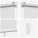 udendørs rullegardin 125 (B) x 140 (H) cm hvid