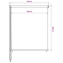 udendørs rullegardin 245 (B) x 230 (H) cm antracitgrå