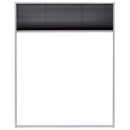 plisseret insektnet til vinduer aluminium 80 x 100 cm
