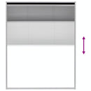plisseret insektnet til vinduer aluminium 80 x 100 cm