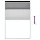 plisseret insektnet til vinduer aluminium 80 x 120 cm