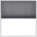 plisseret insektnet til vinduer aluminium 120 x 120 cm