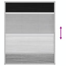 plisseret insektnet til vinduer aluminium 60 x 80 cm med afskygning