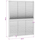 plisseret insektnet til vinduer aluminium 60 x 80 cm med afskygning