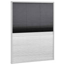 plisseret insektnet til vinduer aluminium 80 x 100 cm med afskygning