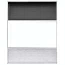 plisseret insektnet til vinduer aluminium 80 x 100 cm med afskygning