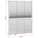 plisseret insektnet til vinduer aluminium 80 x 100 cm med afskygning