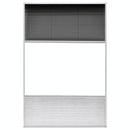 plisseret insektnet til vinduer aluminium 80 x 120 cm med afskygning
