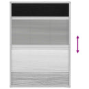 plisseret insektnet til vinduer aluminium 80 x 120 cm med afskygning