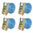 surringsbånd 4 stk. 2 ton 6 m x 38 mm blå