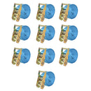 surringsbånd 10 stk. 2 ton 6 m x 38 mm blå