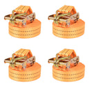 surringsbånd 4 stk.1 ton 6 m x 38 mm orange