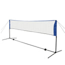 badmintonsæt med net og fjerbolde 300 x 155 cm