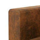 3-personers sofa 191 x 73 x 82 cm kunstigt ruskindslæder