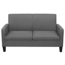2-personers sofa 135 x 65 x 76 cm mørkegrå