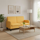 2-personers sofa 135 x 65 x 76 cm gul