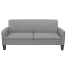 3-personers sofa 180 x 65 x 76 cm lysegrå