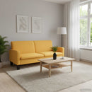 3-personers sofa 180 x 65 x 76 cm gul