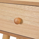 sengebord 2 stk. massivt fyrretræ 40 x 30 x 61 cm brun