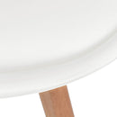 spisebordsstole 2 stk. plastik hvid