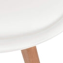 spisebordsstole 4 stk. plastik hvid
