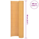 dobbeltsidet havehegn PVC 90 x 300 cm gul