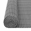 dobbeltsidet havehegn PVC 90 x 300 cm grå