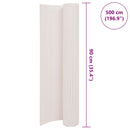 dobbeltsidet havehegn 90 x 500 cm hvid