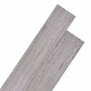 Gulvplanker Mørkegrå 5,26 m² 18 stk. PVC