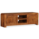 tv-skab 120x30x40 cm massivt træ honningfarvet finish